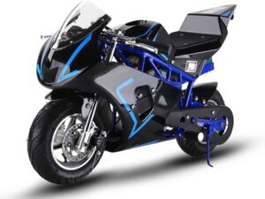 MotoTec 36v 500w Electric Pocket Bike GP Blue_2