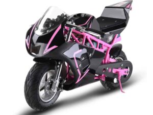 MotoTec 36v 500w Electric Pocket Bike GP Pink_4
