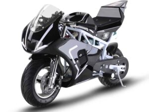 MotoTec 36v 500w Electric Pocket Bike GP White_4