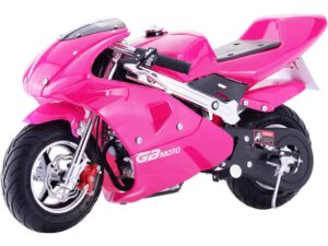MotoTec GBmoto Gas Pocket Bike 40cc 4-Stroke Pink_4