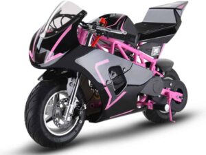 MotoTec Gas Pocket Bike GP 33cc 2-Stroke Pink_4
