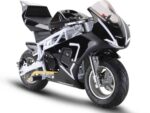 MotoTec Gas Pocket Bike GP 33cc 2-Stroke White