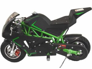 MotoTec Cali Gas Pocket Bike 40cc 4-Stroke Green_2