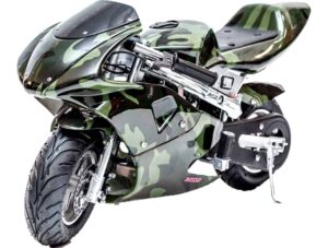 Rosso Gas Pocket Bike 33cc 2-Stroke Army_4