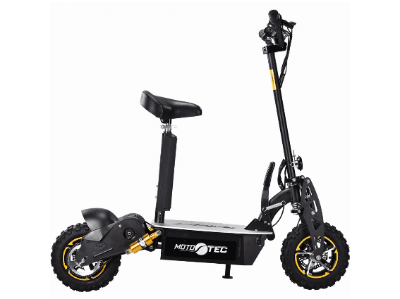 MotoTec 2000w 48v Electric Scooter Black_8