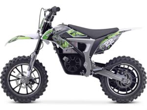 MotoTec 36v 500w Demon Electric Dirt Bike Lithium Green_3