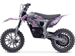MotoTec 36v 500w Demon Electric Dirt Bike Lithium Purple_3