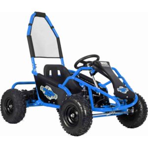MotoTec Mud Monster Kids Electric 48v 1000w Go Kart Full Suspension Blue_2