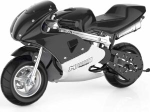 MotoTec Phantom Gas Pocket Bike 49cc 2-Stroke Black_2
