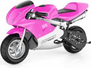 MotoTec Phantom Gas Pocket Bike 49cc 2-Stroke Pink_2