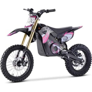 MotoTec 48v Pro Electric Dirt Bike 1500w Lithium Pink