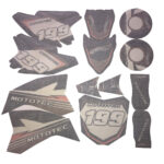 MotoTec 36v Pro Dirt Bike Sticker Kit-orange