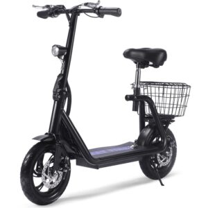 MotoTec Metro 36v 350w Lithium Electric Scooter Black_4