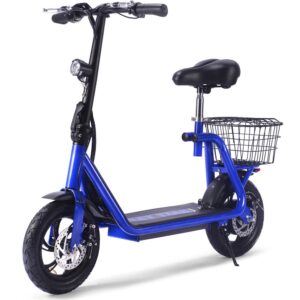 MotoTec Metro 36v 350w Lithium Electric Scooter Blue_4