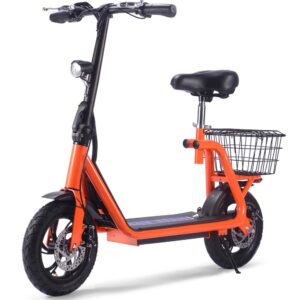 MotoTec Metro 36v 350w Lithium Electric Scooter Orange_4