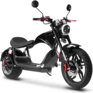 MotoTec Raven 60v 30ah 2500w Lithium Electric Scooter Black_2