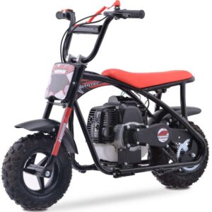 MotoTec Bandit 52cc 2-Stroke Kids Gas Mini Bike Red_5