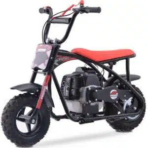 MotoTec Bandit 52cc 2-Stroke Kids Gas Mini Bike Red_5