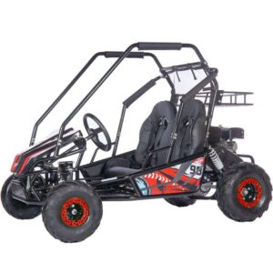 MotoTec Mud Monster XL 212cc 2 Seat Go Kart Full Suspension Red_7